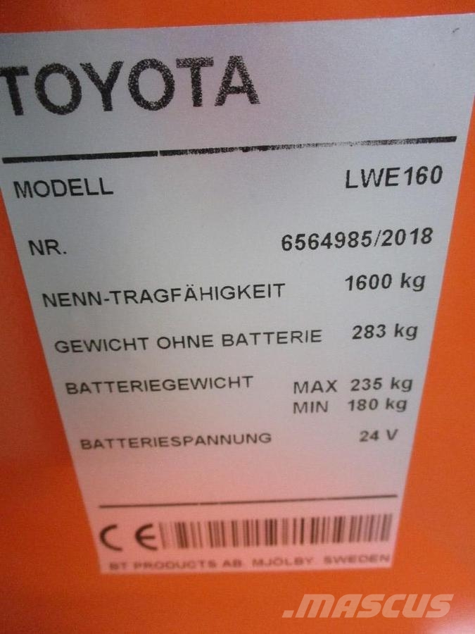 Toyota LWE160 Mažų aukščių keltuvai