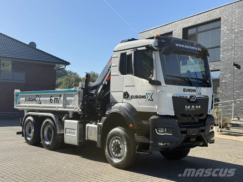 MAN TGS 28.440 TGS 28.440 6x4-4 3-Seiten-Kipper Hiab 3 Tipper trucks