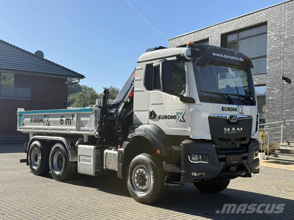 MAN TGS 28.440 TGS 28.440 6x4-4 3-Seiten-Kipper Hiab 3 Tipper trucks