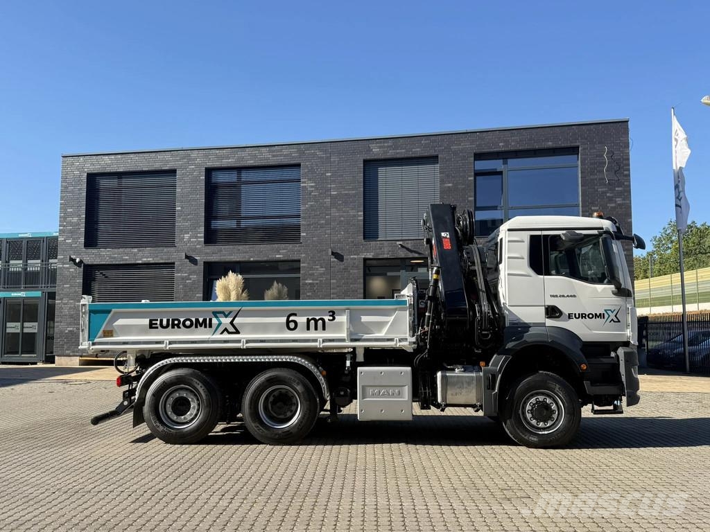 MAN TGS 28.440 TGS 28.440 6x4-4 3-Seiten-Kipper Hiab 3 Tipper trucks