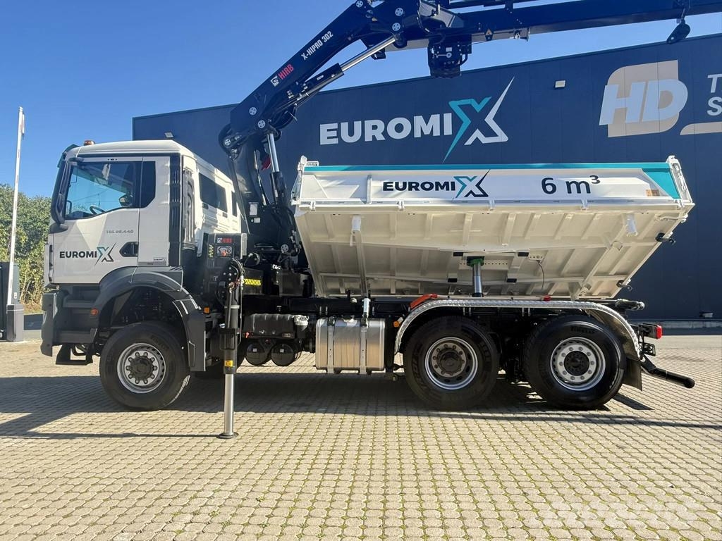 MAN TGS 28.440 TGS 28.440 6x4-4 3-Seiten-Kipper Hiab 3 Tipper trucks