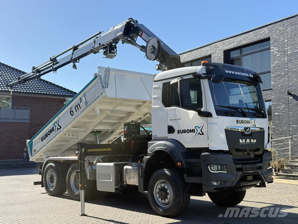 MAN TGS 28.440 TGS 28.440 6x4-4 3-Seiten-Kipper Hiab 3 Tipper trucks