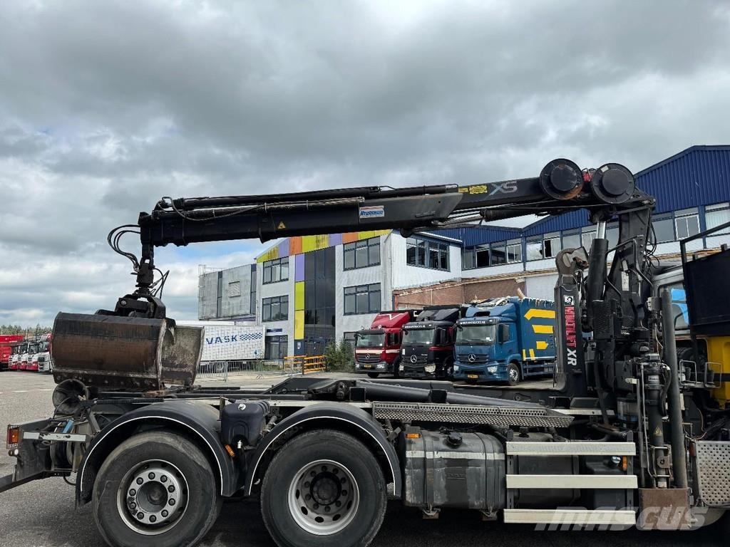 DAF CF 75.250 6X2 + HIAB 166 ES-3 + REMOTE + MULTILIFT Camion ampliroll