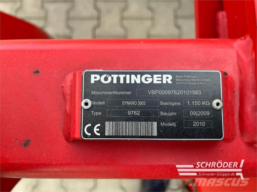 Pöttinger SYNKRO 3003 Kültivatörler