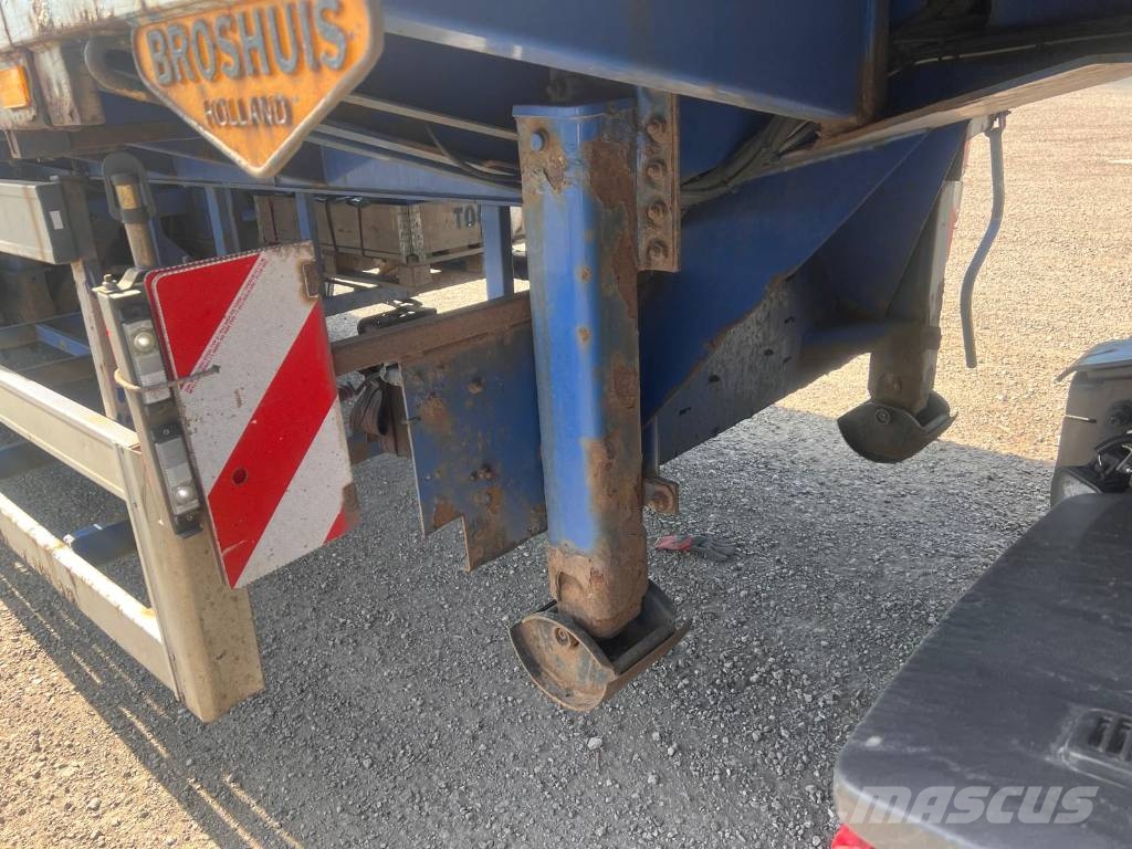 Broshuis 3AOU-48 Double Extender Flatbed Reboques estrado/caixa aberta
