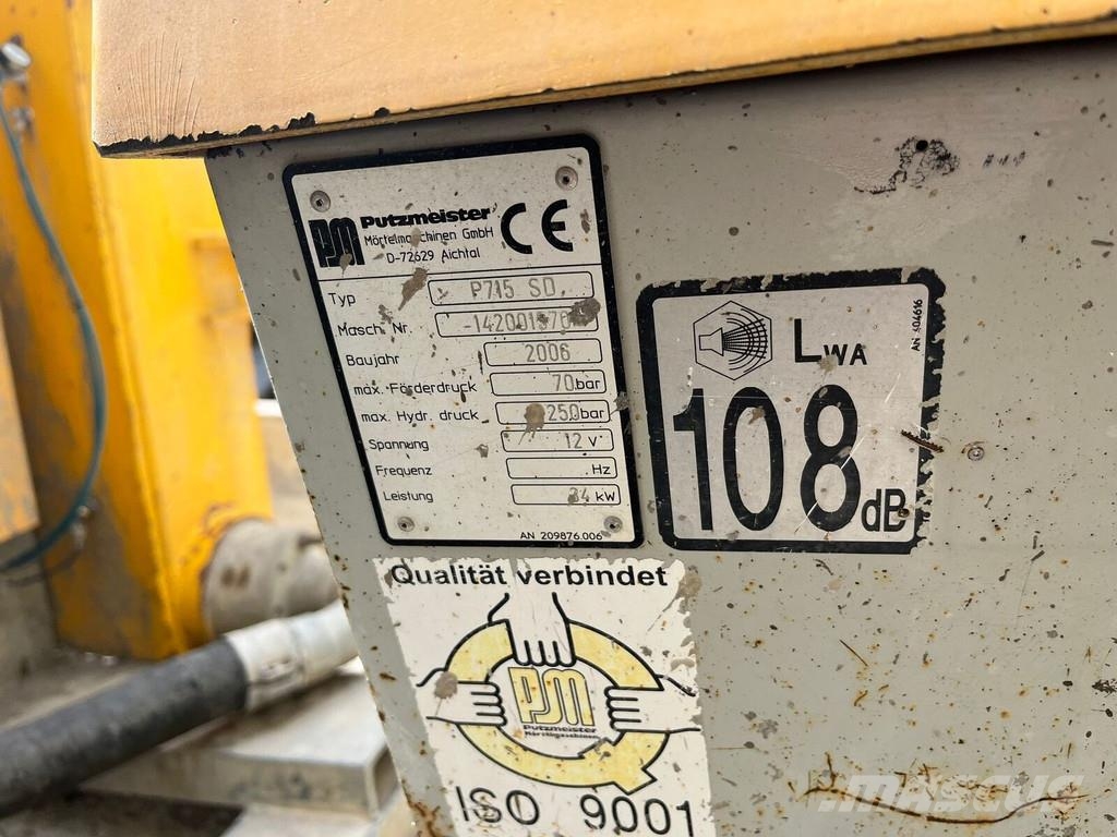 Putzmeister P 715 SD مضخات خرسانة