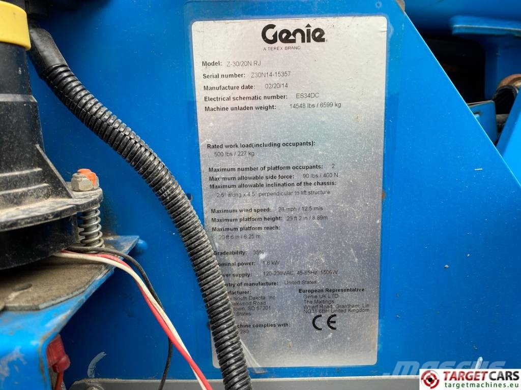 Genie Z-30/20N RJ Electric Articulated Boom Lift 1110cm Zglobne samohodne dvižne ploščadi