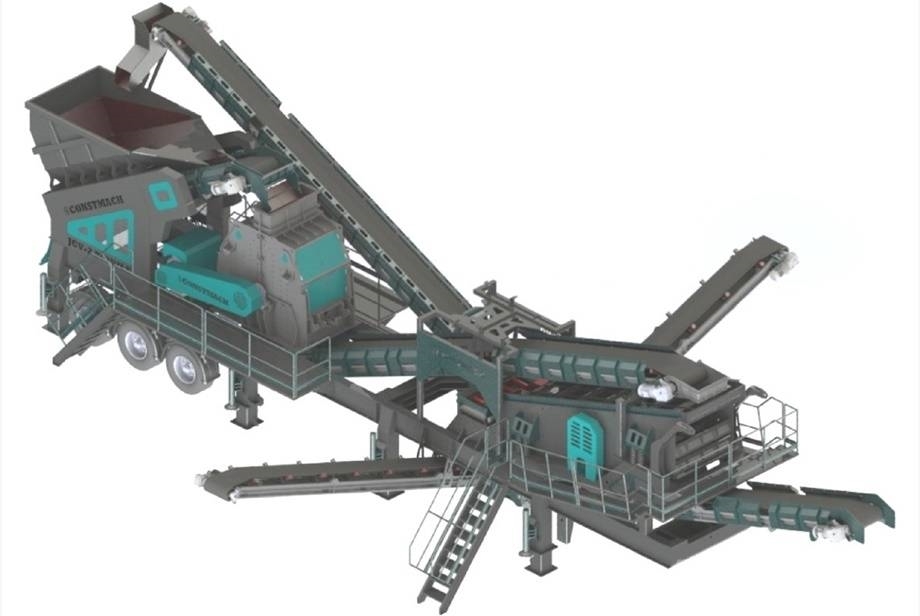 Constmach 60-80 TPH Mobile Tertiary Impact Crushing Plant Concasoare mobile