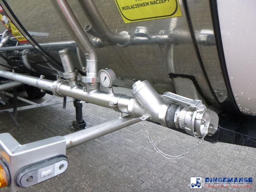 LAG Chemical tank inox L4BH 32.5 m3 / 3 comp نصف مقطورات مقطورة 