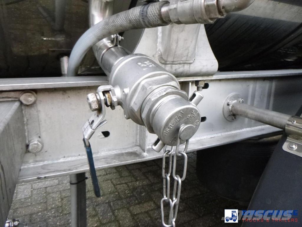 LAG Chemical tank inox L4BH 32.5 m3 / 3 comp نصف مقطورات مقطورة 