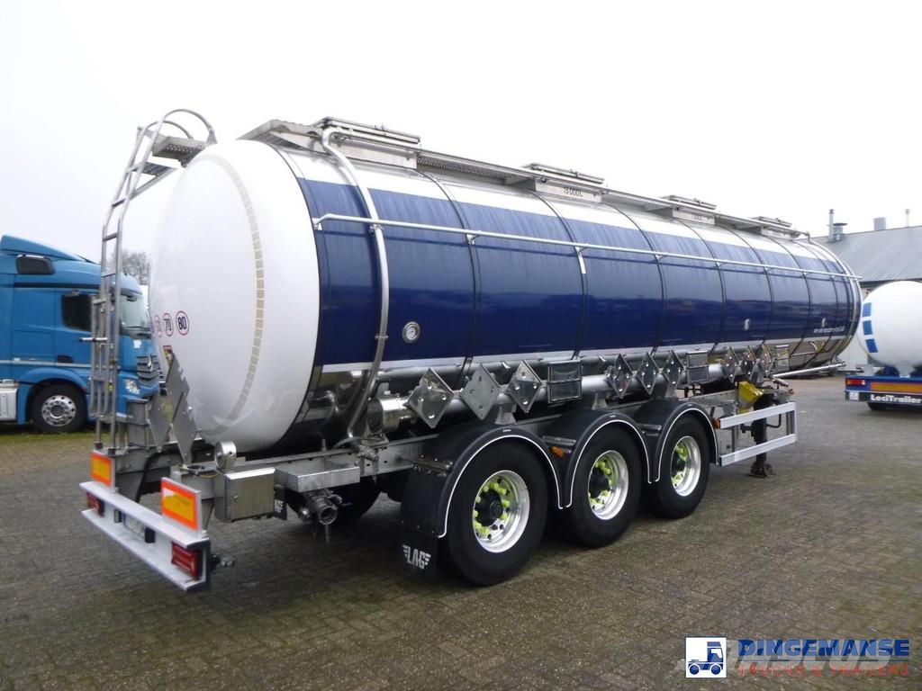 LAG Chemical tank inox L4BH 32.5 m3 / 3 comp نصف مقطورات مقطورة 