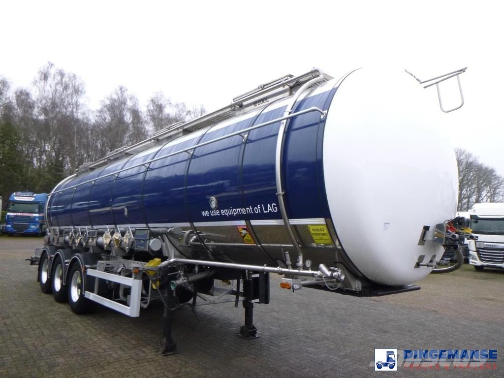 LAG Chemical tank inox L4BH 32.5 m3 / 3 comp نصف مقطورات مقطورة 