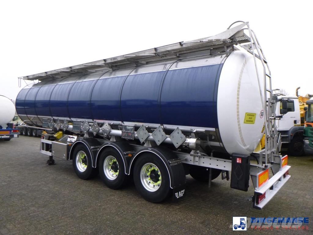 LAG Chemical tank inox L4BH 32.5 m3 / 3 comp نصف مقطورات مقطورة 