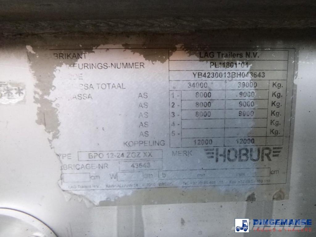 LAG Chemical tank inox L4BH 32.5 m3 / 3 comp نصف مقطورات مقطورة 