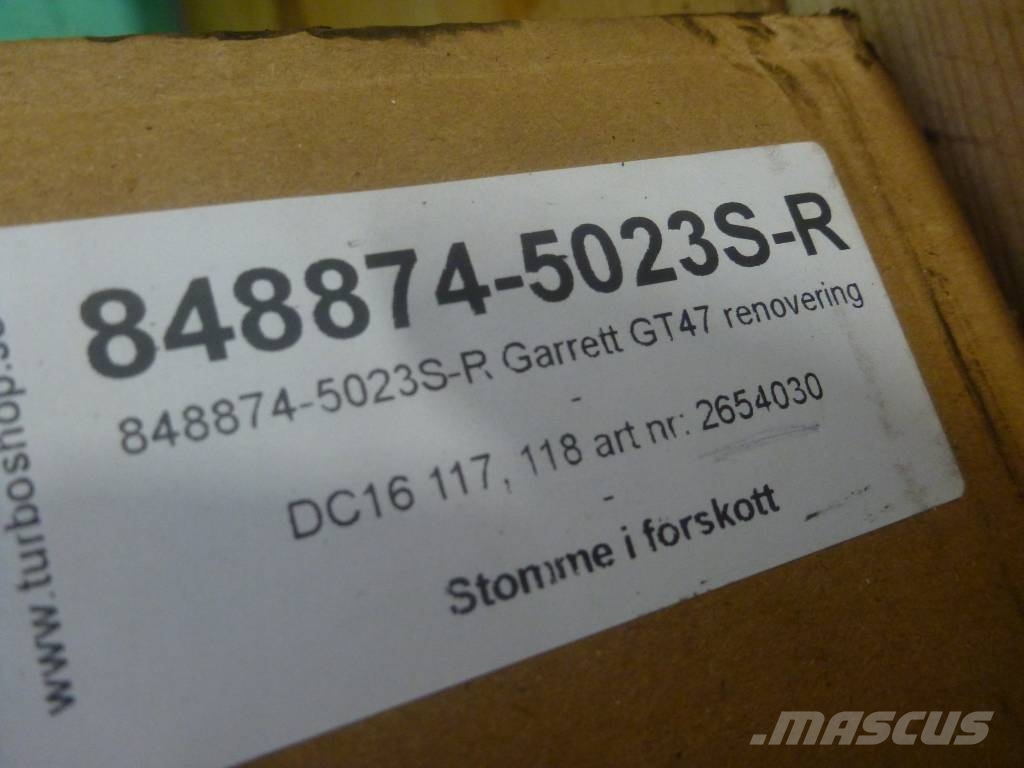 Turbo 2654030 Scania DC16 118 Motorer
