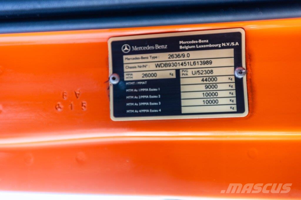 Mercedes-Benz ACTROS 2636 K-MP3 + EFFER 305/8S Camiones de cama baja