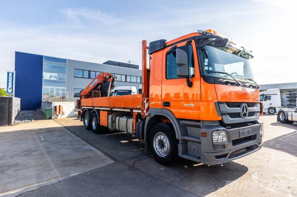 Mercedes-Benz ACTROS 2636 K-MP3 + EFFER 305/8S Camiones de cama baja