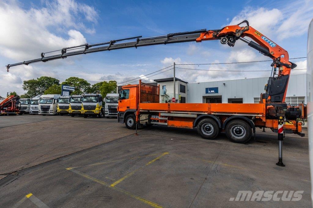 Mercedes-Benz ACTROS 2636 K-MP3 + EFFER 305/8S Camiones de cama baja