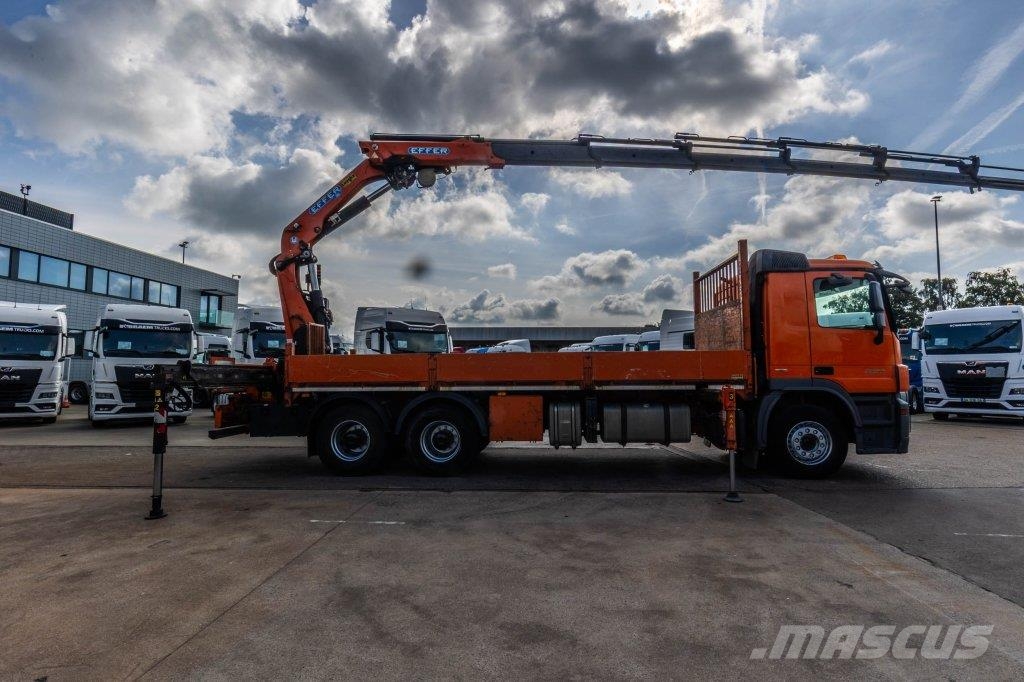Mercedes-Benz ACTROS 2636 K-MP3 + EFFER 305/8S Camiones de cama baja