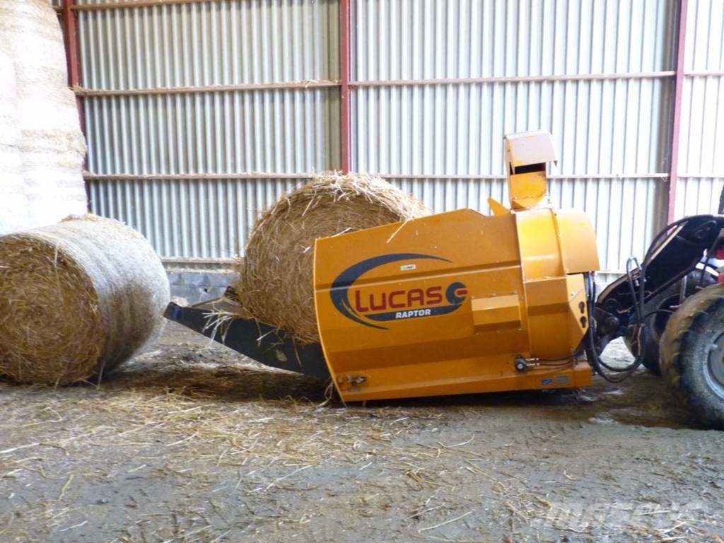 Lucas Halmrivare Raptor telehandler Rundballerivere, -kuttere og -utpakkere