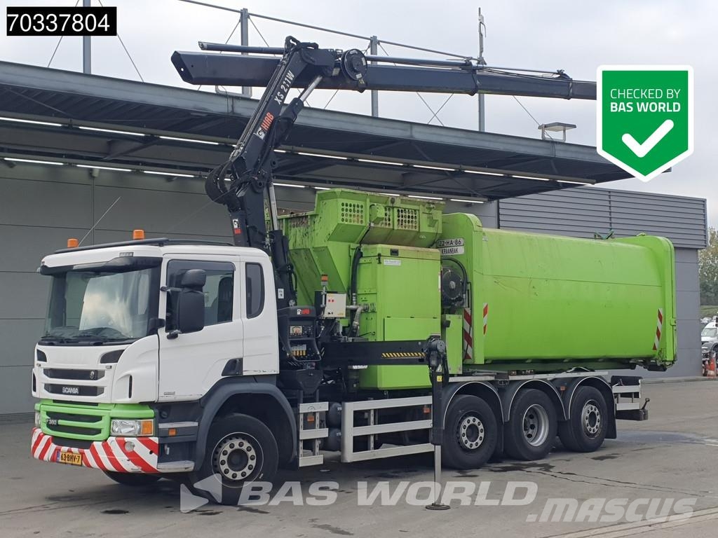 Scania P360 P 8X2 Hiab 211 BW 3-hipro Crane Kran VDL Tran Komunalni tovornjaki