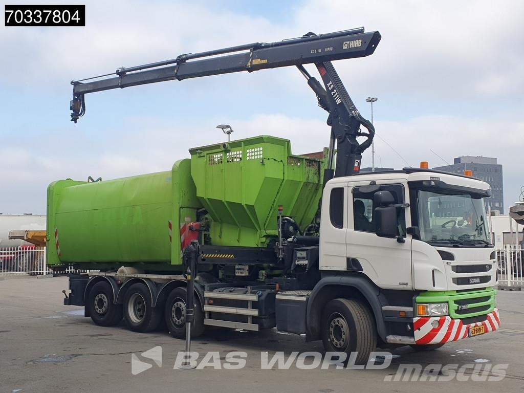 Scania P360 P 8X2 Hiab 211 BW 3-hipro Crane Kran VDL Tran Komunalni tovornjaki