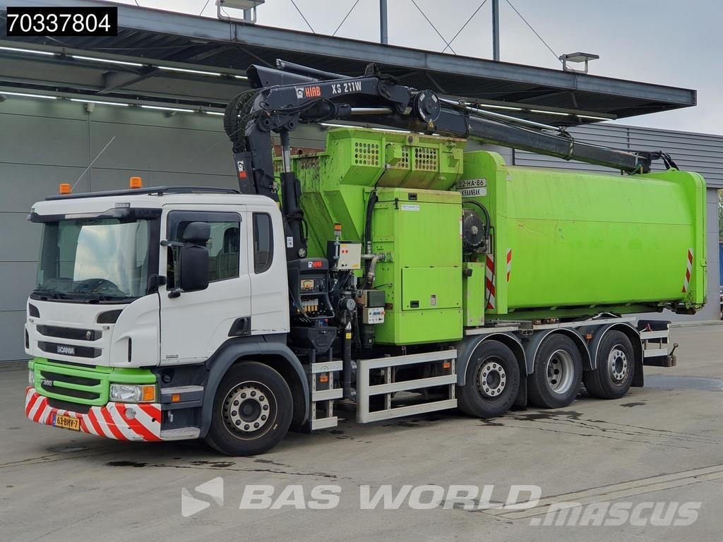 Scania P360 P 8X2 Hiab 211 BW 3-hipro Crane Kran VDL Tran Komunalni tovornjaki