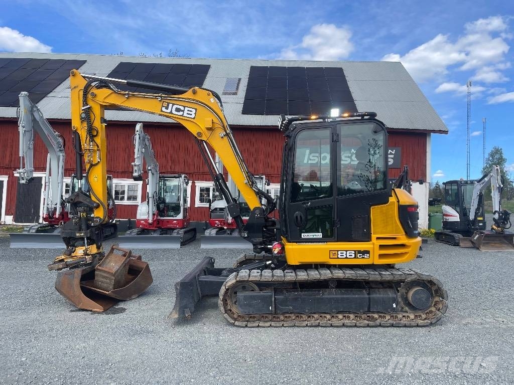 JCB 86 C-2 Engcon EC209 EC-Oil Värmare 中型挖掘机