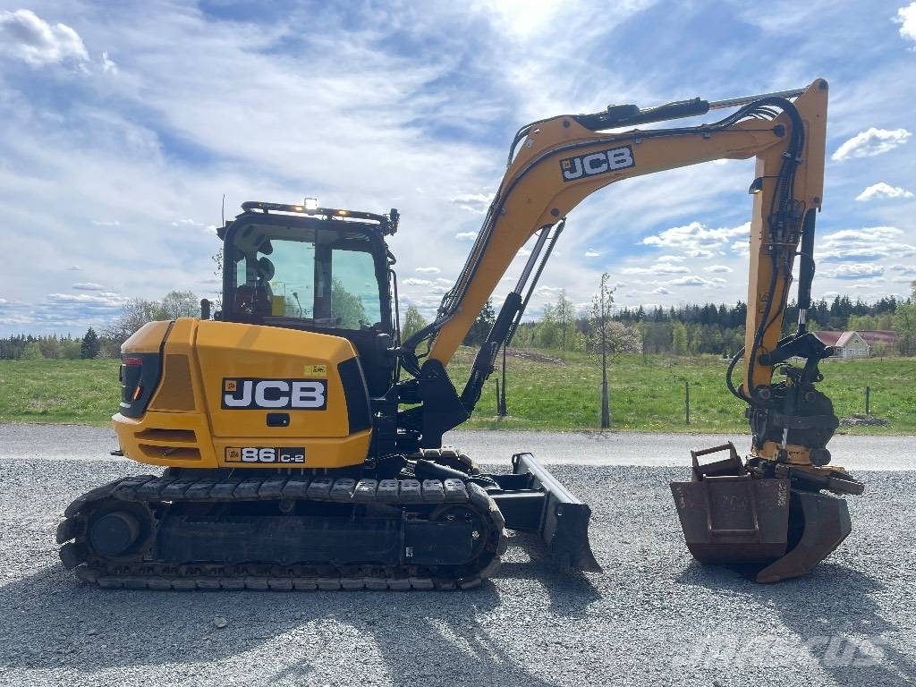 JCB 86 C-2 Engcon EC209 EC-Oil Värmare 中型挖掘机