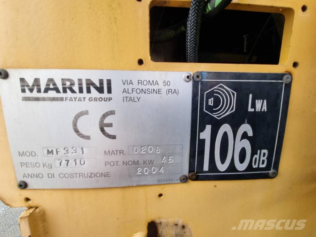 Marini MF331 Asfaltläggare Asfaltudlæggere