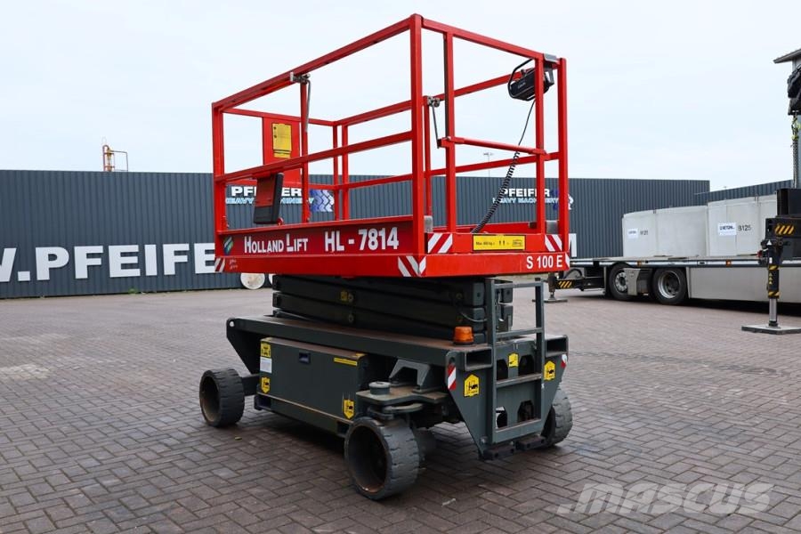 Holland Lift Ecostar HL-7814 Electric, 10m Working Height, 450k Nůžková zvedací plošina
