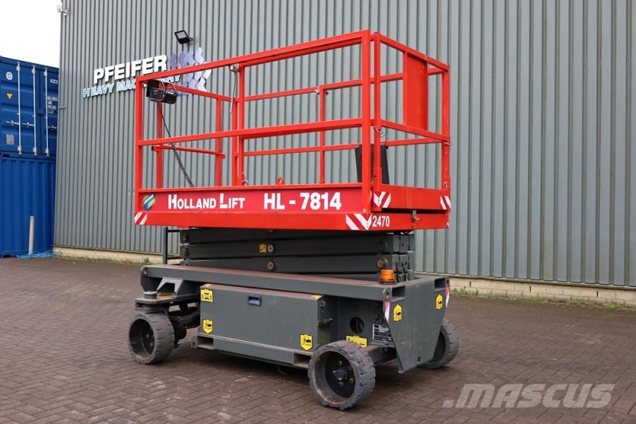 Holland Lift Ecostar HL-7814 Electric, 10m Working Height, 450k Nůžková zvedací plošina