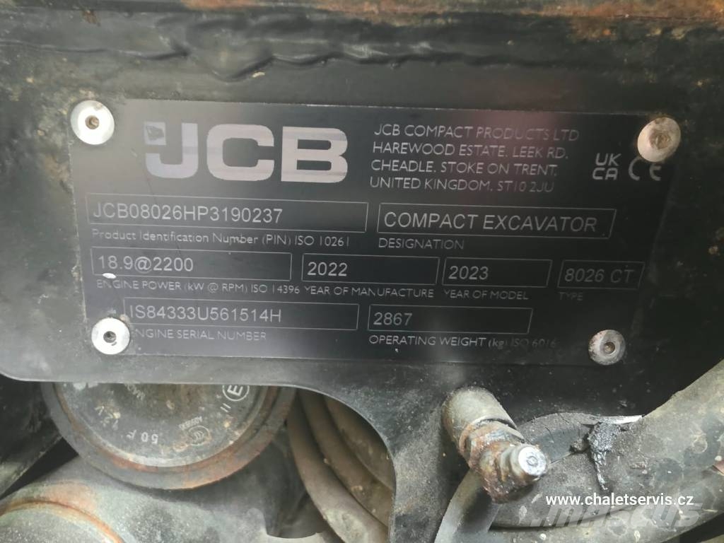 JCB 8026 CTS Miniescavadeiras < 7t (Mini escavadeiras)