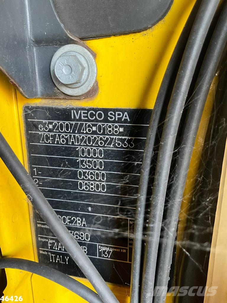 Iveco Eurocargo ML100E19 Euro 6 Amco Veba 5 Tonmeter laa Grúas todo terreno