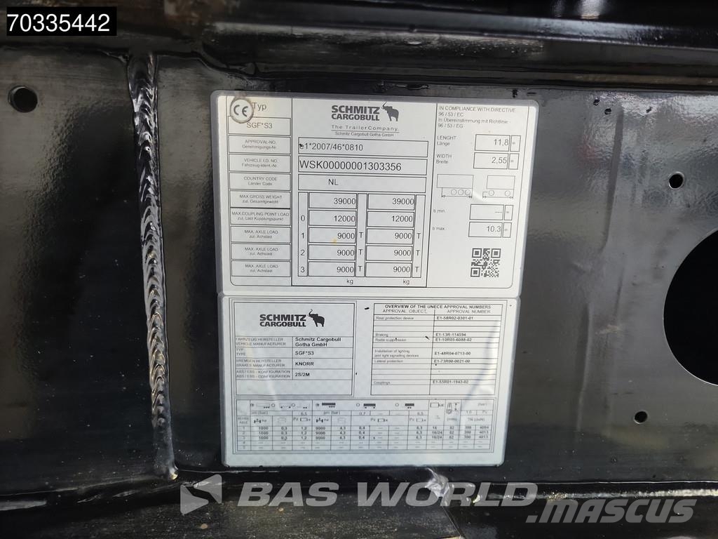 Schmitz Cargobull SGF*S3 Select 3 axles 55m3 APK 08/27 Liftas Semi Reboques Basculantes