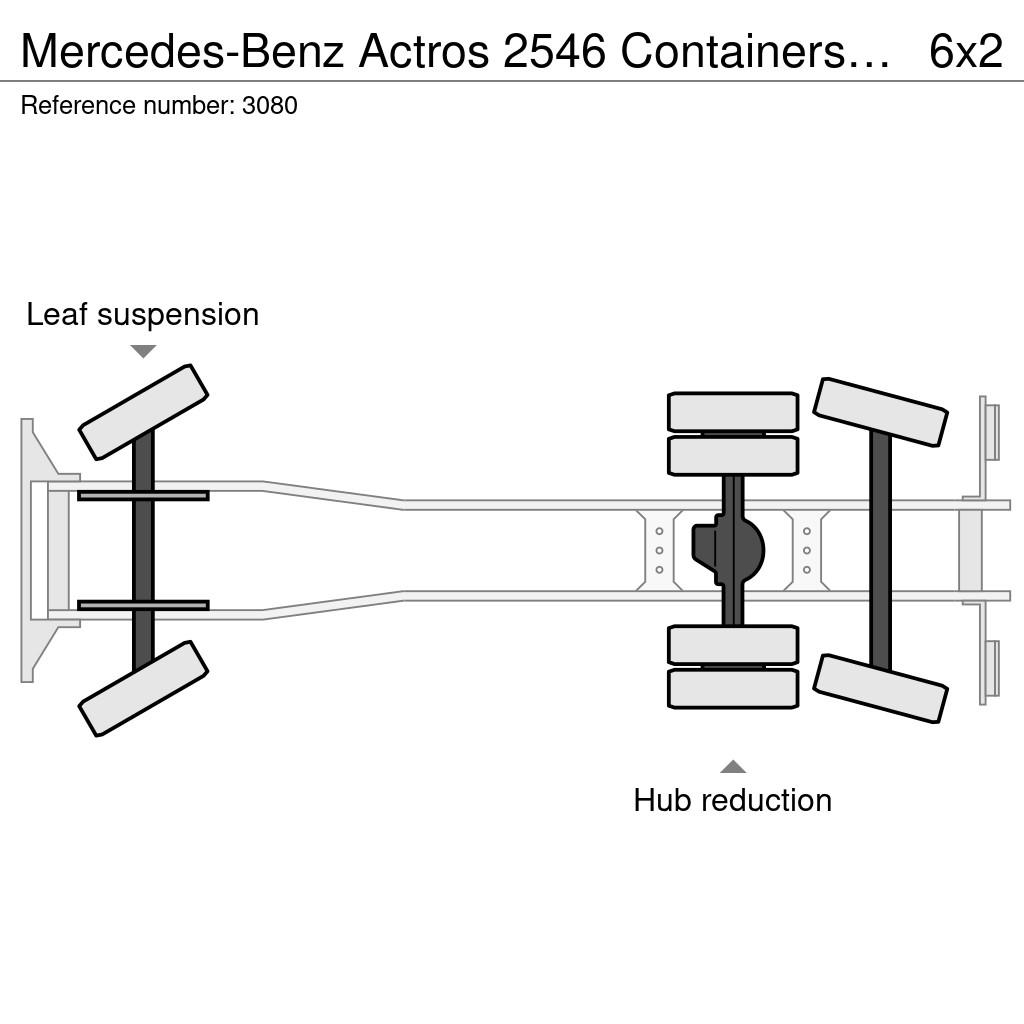 Mercedes-Benz Actros 2546 Containersystem - V6 - Multilift - 6x2 Kotalni prekucni tovornjaki