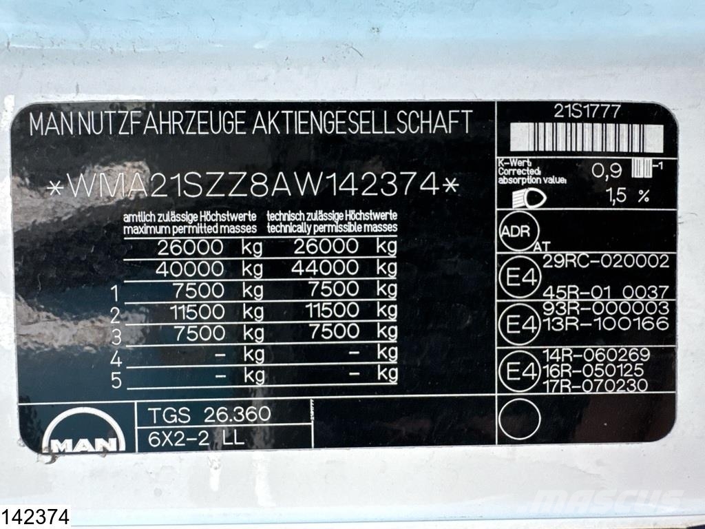 MAN TGS 26 360 6x2, EURO 5, Willig, 20.000 L, 3 Comp Autocisterna