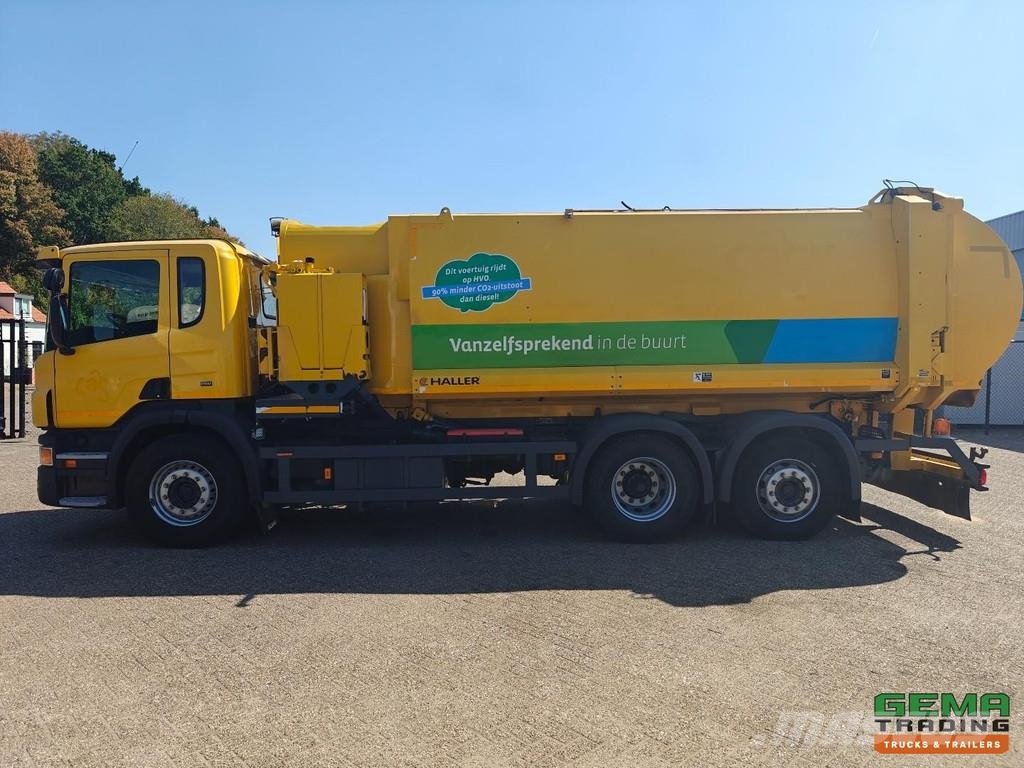 Scania P280 6x2/4 Day Cab Euro 5 - Haller Side Loader SLF Vuilniswagens