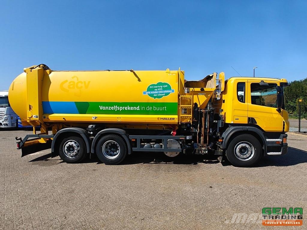 Scania P280 6x2/4 Day Cab Euro 5 - Haller Side Loader SLF Vuilniswagens