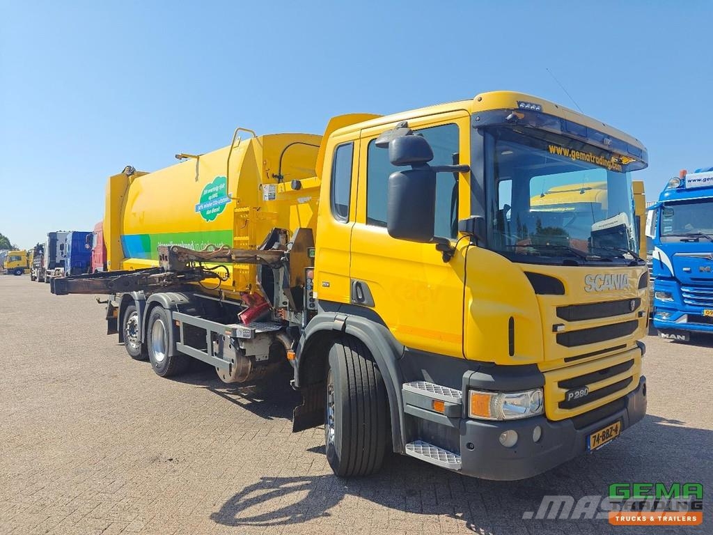 Scania P280 6x2/4 Day Cab Euro 5 - Haller Side Loader SLF Vuilniswagens