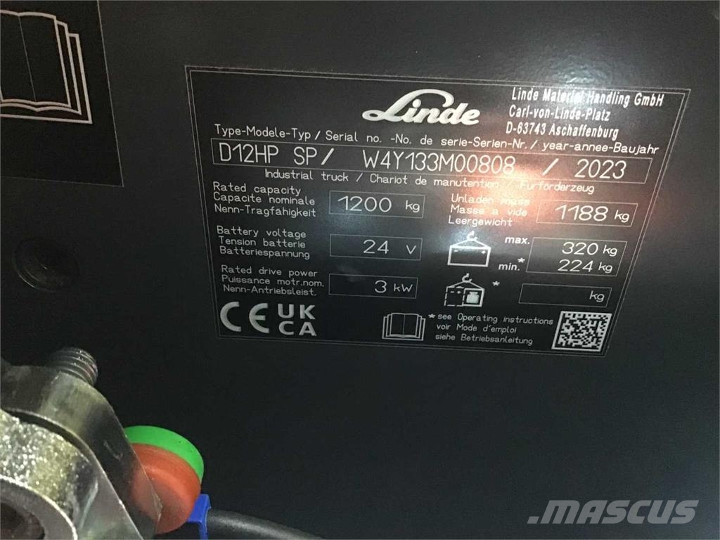 Linde D12HPSP Korkeakeräilytrukit