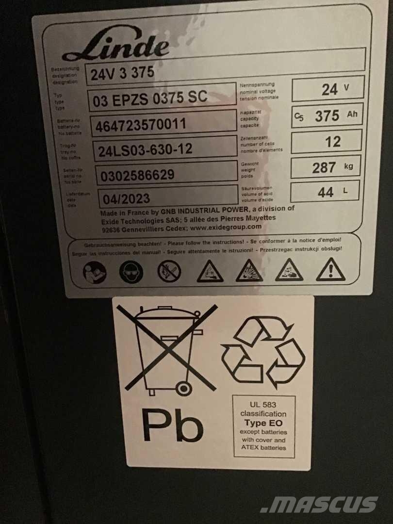 Linde D12HPSP Korkeakeräilytrukit