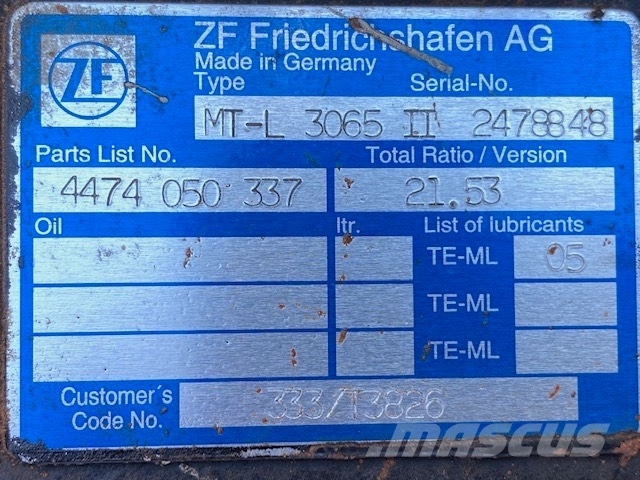 ZF mt-l 3065 II FINAL DRIVE Axles
