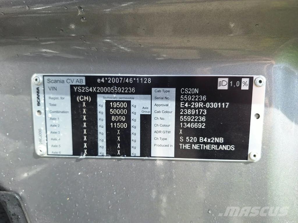 Scania S520 V8 NGS only 130 tkm | Retarder | full air | l Caminhões desmontáveis