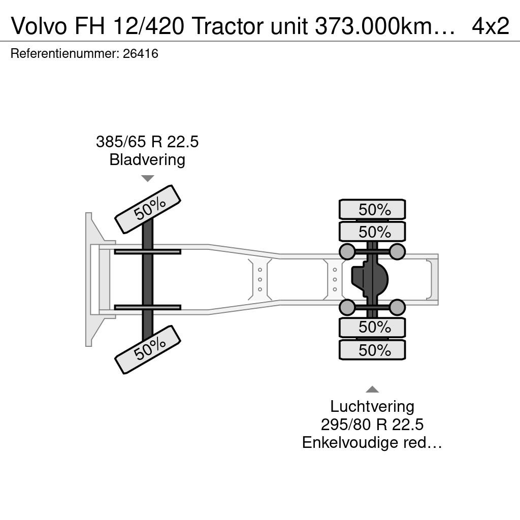 Volvo FH 12/420 Tractor unit 373.000km Manual gearbox Sadulveokid