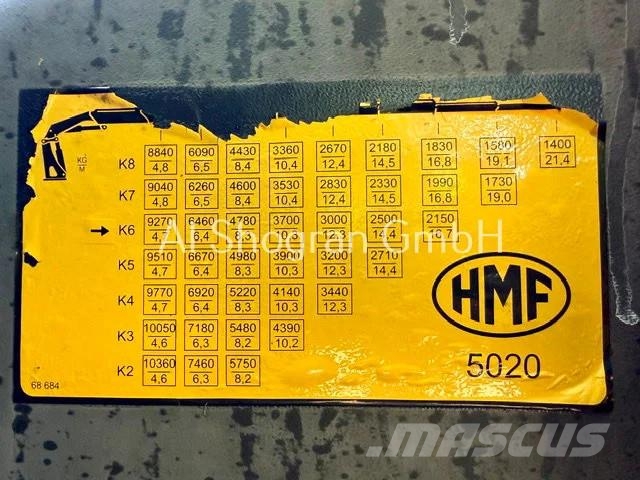 Volvo FH 500 8x4 / HMF 5020 K6 + Fly Jip K5 Funk / Eu6 Tovornjaki z žerjavom