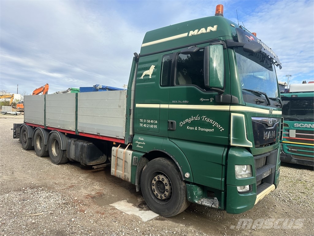MAN TGX 35.480 8x4 defect engine Kamioni sa otvorenim sandukom