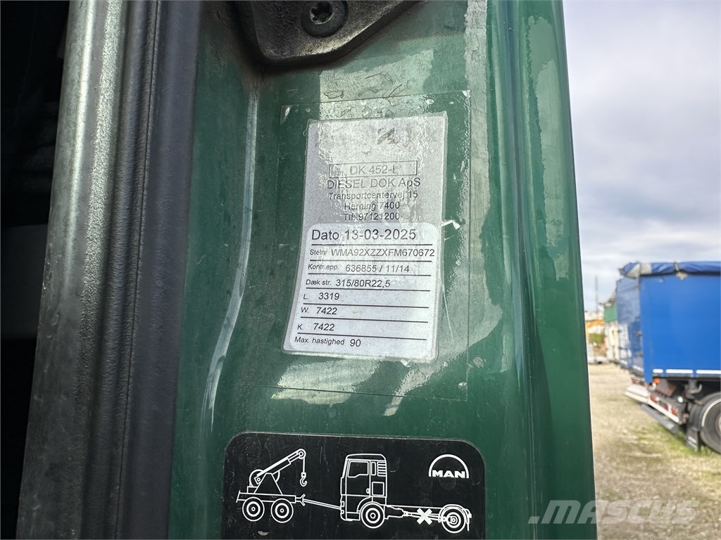 MAN TGX 35.480 8x4 defect engine Kamioni sa otvorenim sandukom
