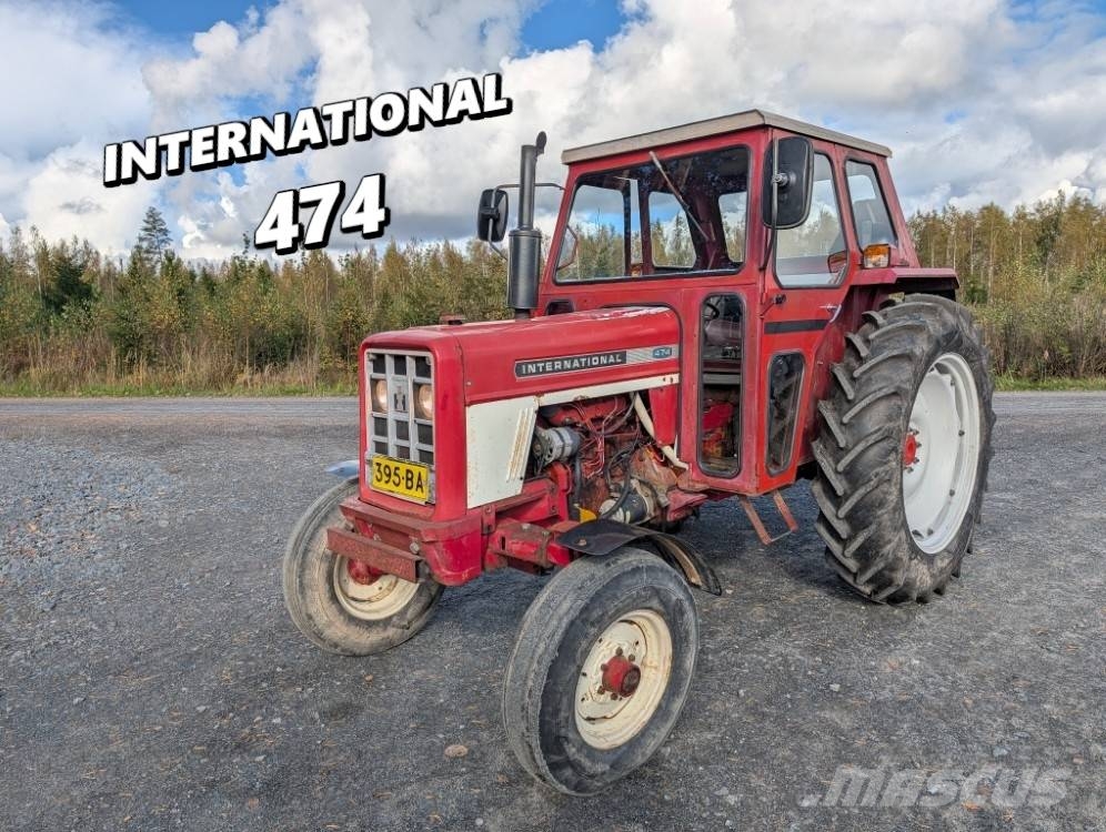 International 474, lämmin hytti, ohjaustehostin, kulkee 44 km/h Traktori