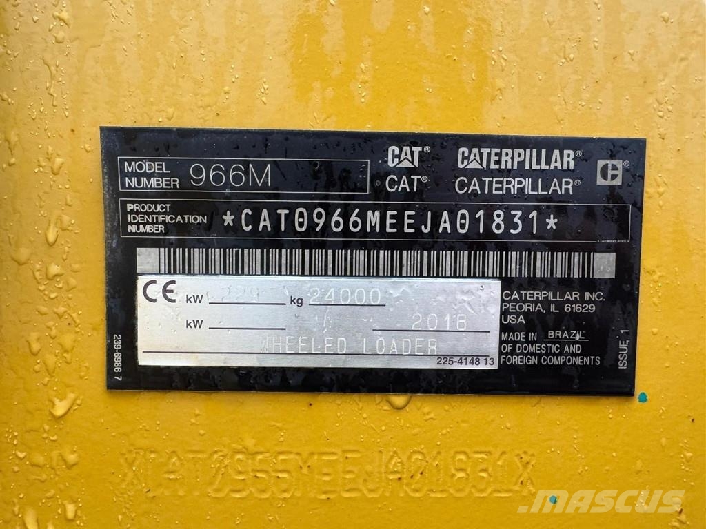 CAT 966M 4X4 WHEEL LOADER - 14007 HOURS + 3200MM BUCKE Utovarivači na točkove